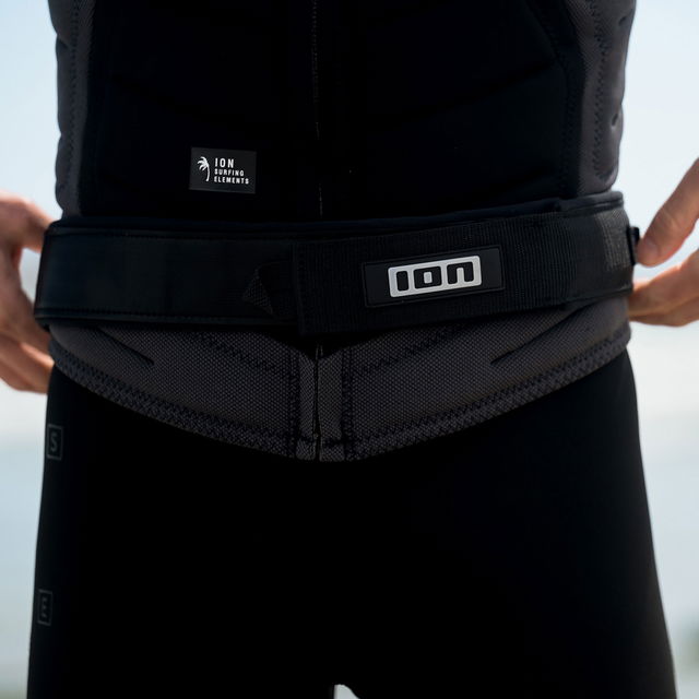 Wing/SUP Leash Core Coiled Hip Safety - 900 black - L-XL(10´)