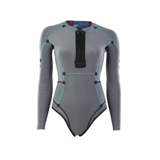 Amaze Hot Shorty 1.5 LS Front Zip women - 021 tropical-palm-glitch - 34/XS