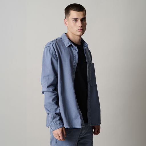 Shirt Ionic Denim unisex - 728 slate-blue - 48/S